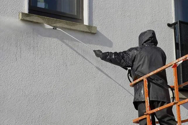 Nettoyage murs extérieurs pavillon