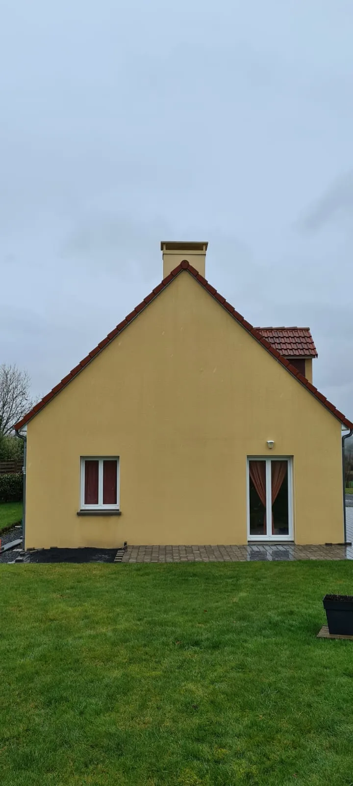 Après nettoyage façade maison Rouen